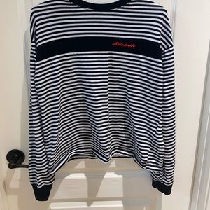 Black and white striped long sleeved!